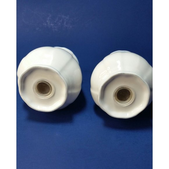 Villeroy & Boch Casa Azul Salt and Pepper Set Blue Trim and Leaf Made In Germany - Picture 10 of 10